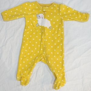Carter's Fleece sheep pj size 0-3 months